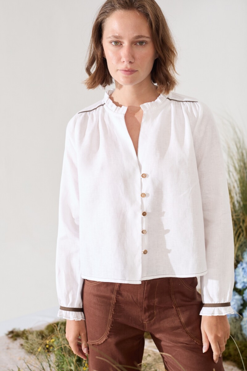 PRE VENTA BLUSA ARROYO Blanco
