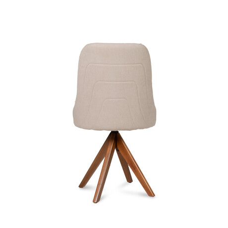 Silla Valentina Giratoria 143 - Tela Microfibra 228 (Beige)