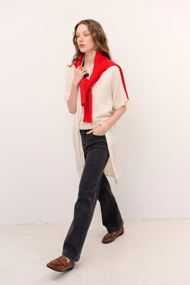 CARDIGAN OCHOS ROJO