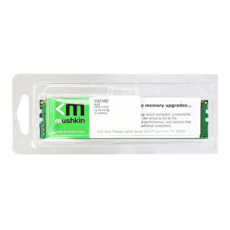 Mushkin - Memoria DDR4 Essentials MRE4U320NNNF8G - 8GB. Udimm. PC4-3200. 3200MHZ. 1,2V. 001