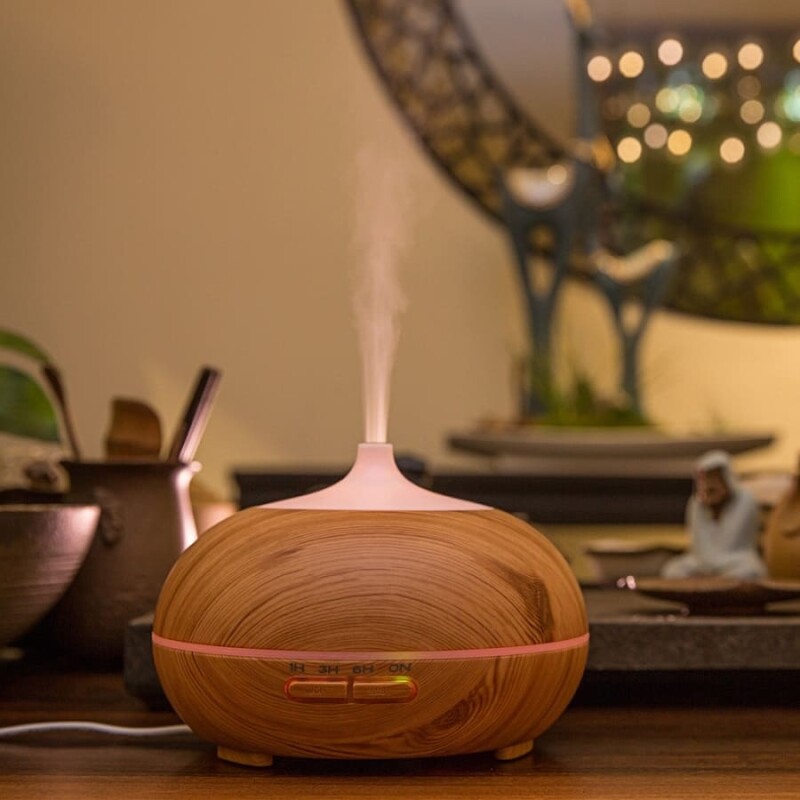 Humidificador difusor aromático de madera Humidificador difusor aromático de madera