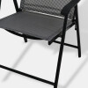 SILLA PLEGABLE NEGRO/GRIS P/JARDIN Unica