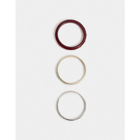Pulseras Rígidas Sets Metal bubbles Combinacion Bicolor