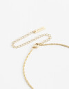 Collares Cortos Cubic zirconia Collar Corto Multicharms De La Línea Delicates. - Dorado