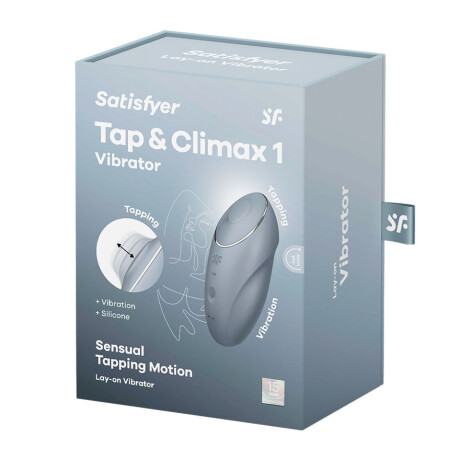 Satisfyer Tap & Climax 1 Tapping Vibrador Gris Azulado