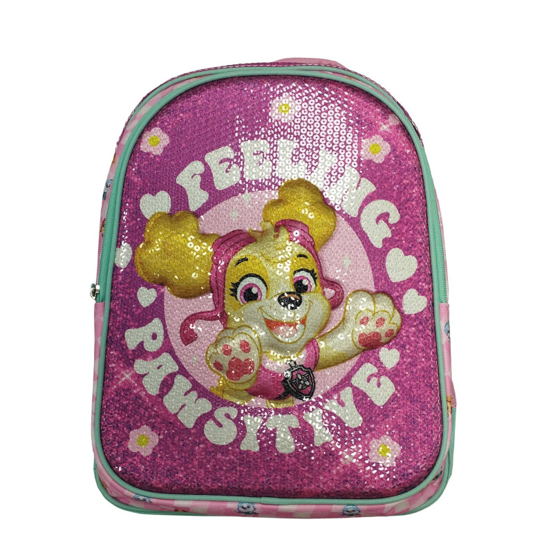 Mochila Paw Patrol Felling Violeta - Rosado - Verde Agua