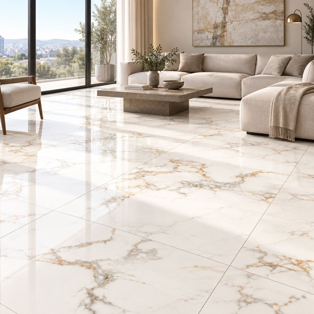 Porcelanato Calacata Oro 61x120cm Satinado y Rectificado Porcelanato Calacata Oro 61x120cm Satinado Y Rectificado