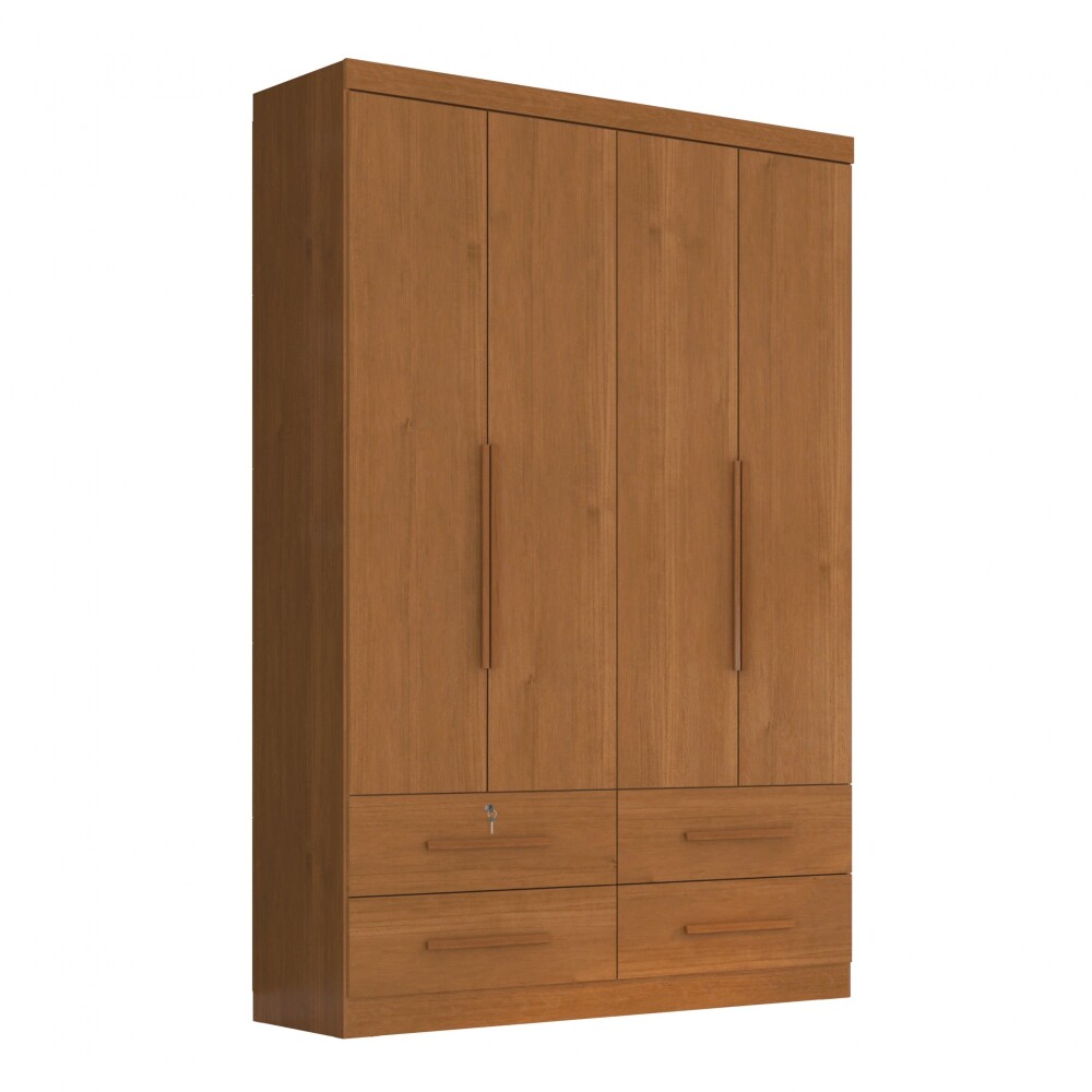 Ropero Maximus Plus 4 Puertas 4 Cajones Cinamomo
