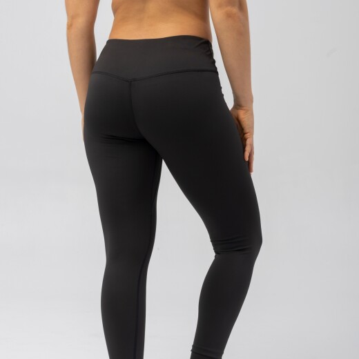 Calza Menpi Alta Calidad Training Dama Larga Negro S/C