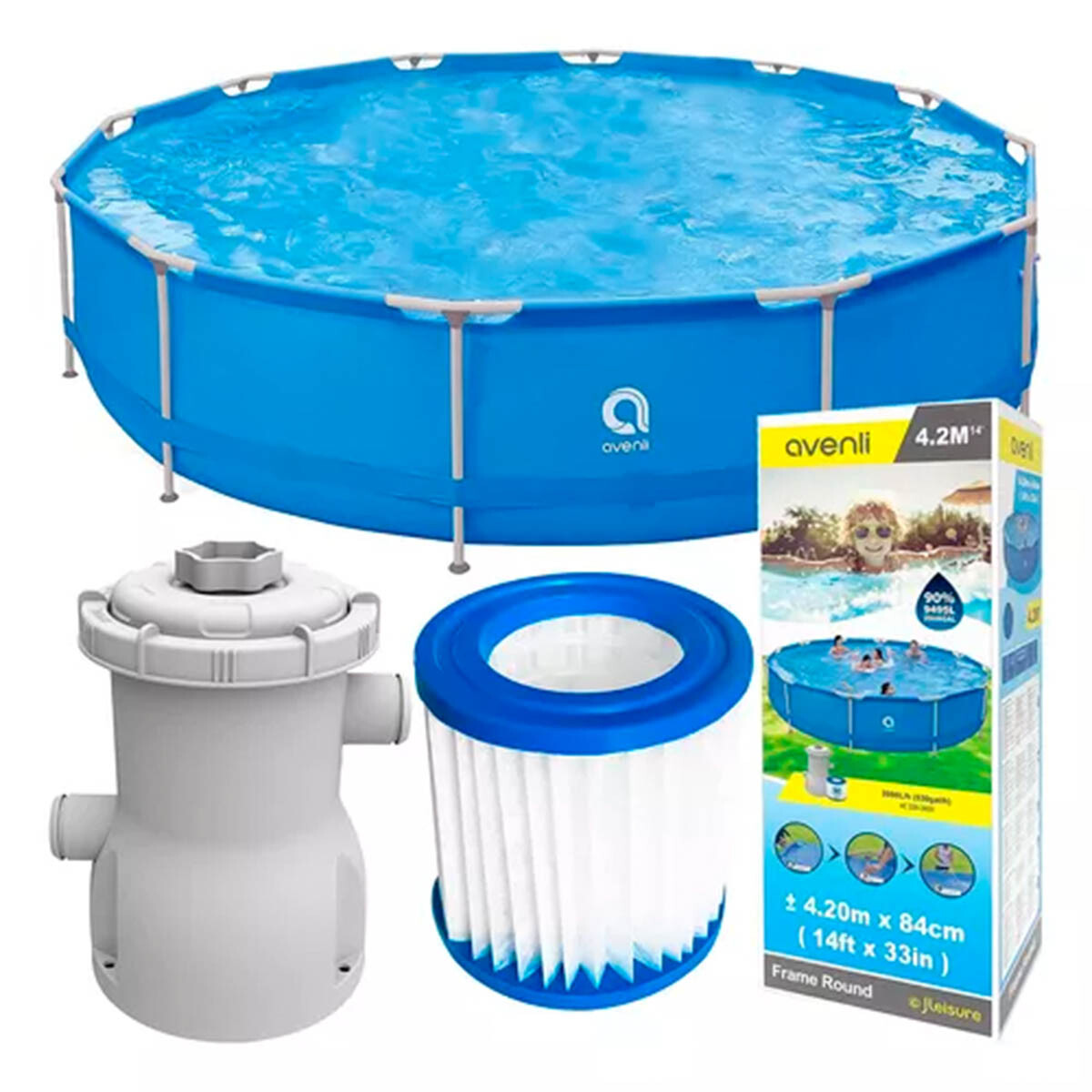 Piscina Jilong Estructural 9495 L 420X84cm C/ Filtro 