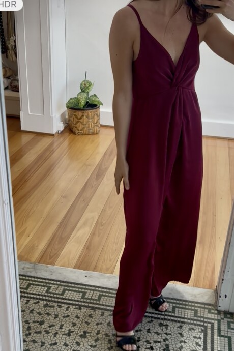 Vestido Knot Bordó