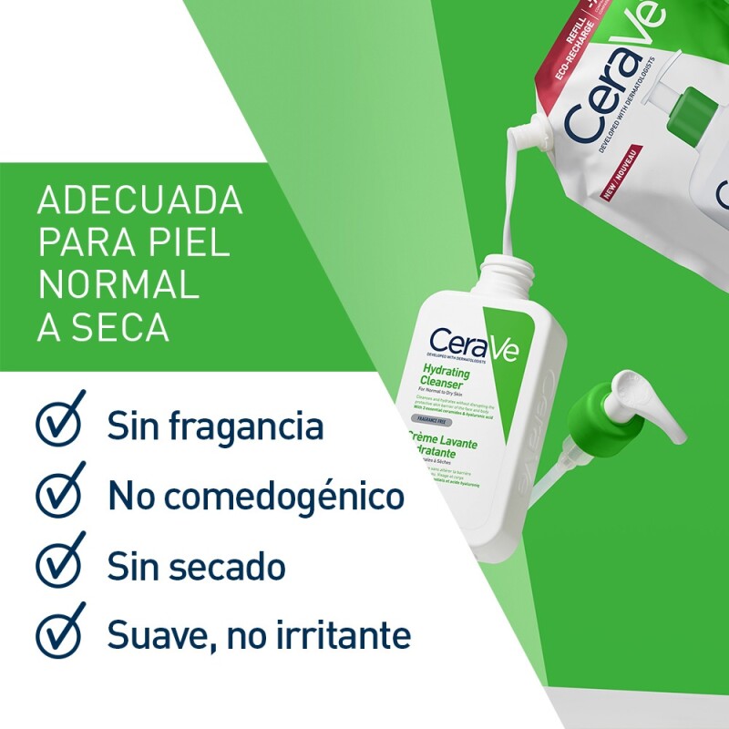 Cerave Limpiador Hidratante Refill 473 Ml. Cerave Limpiador Hidratante Refill 473 Ml.