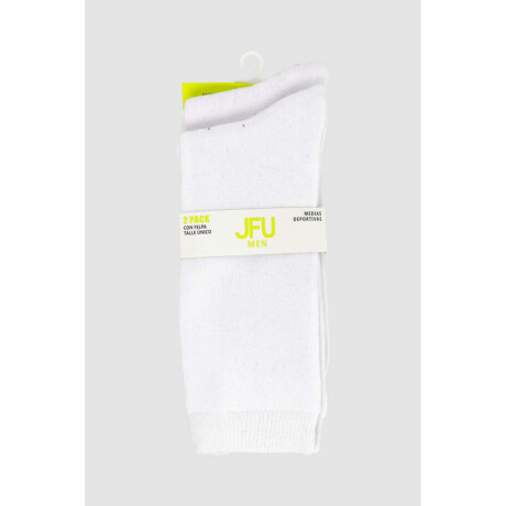 Pack x2 medias full terry Blanco