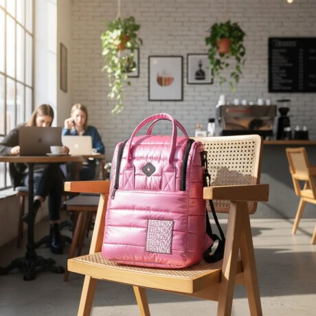 Mochila Trendy con correa desmontable Fucsia