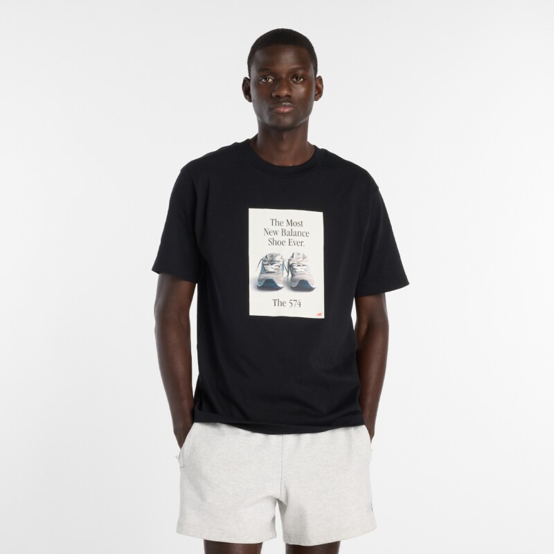 Remera New Balance de Hombre - -MT61B0WFBK BLACK