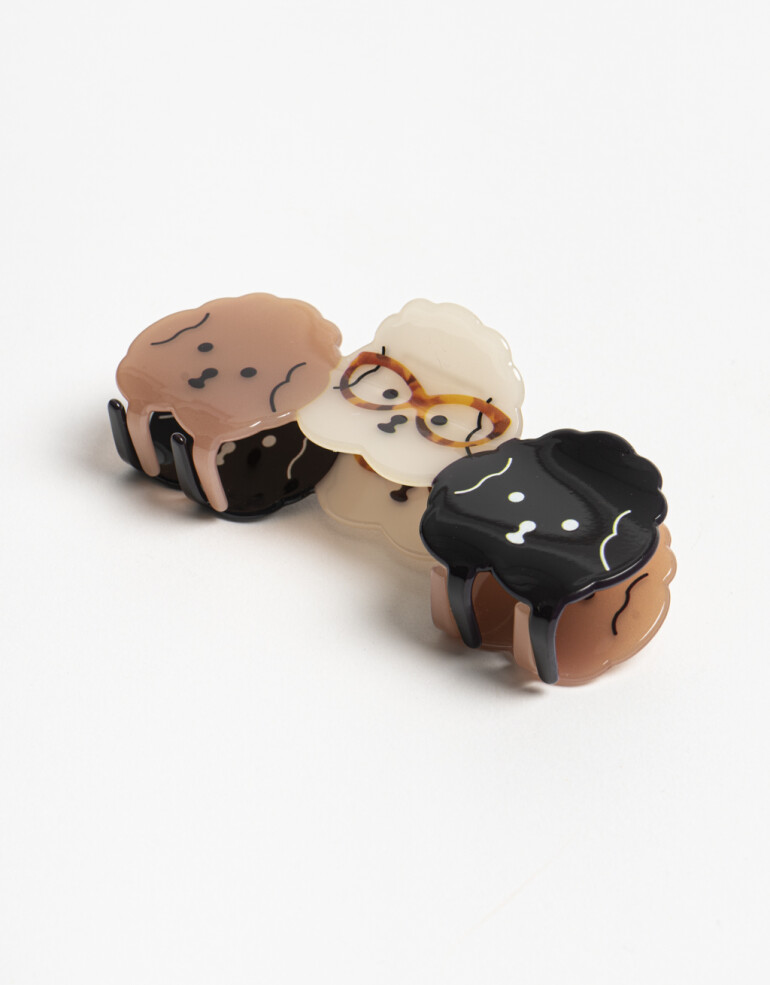 Broche Animales Broche Caniches - Combinacion Tricolor