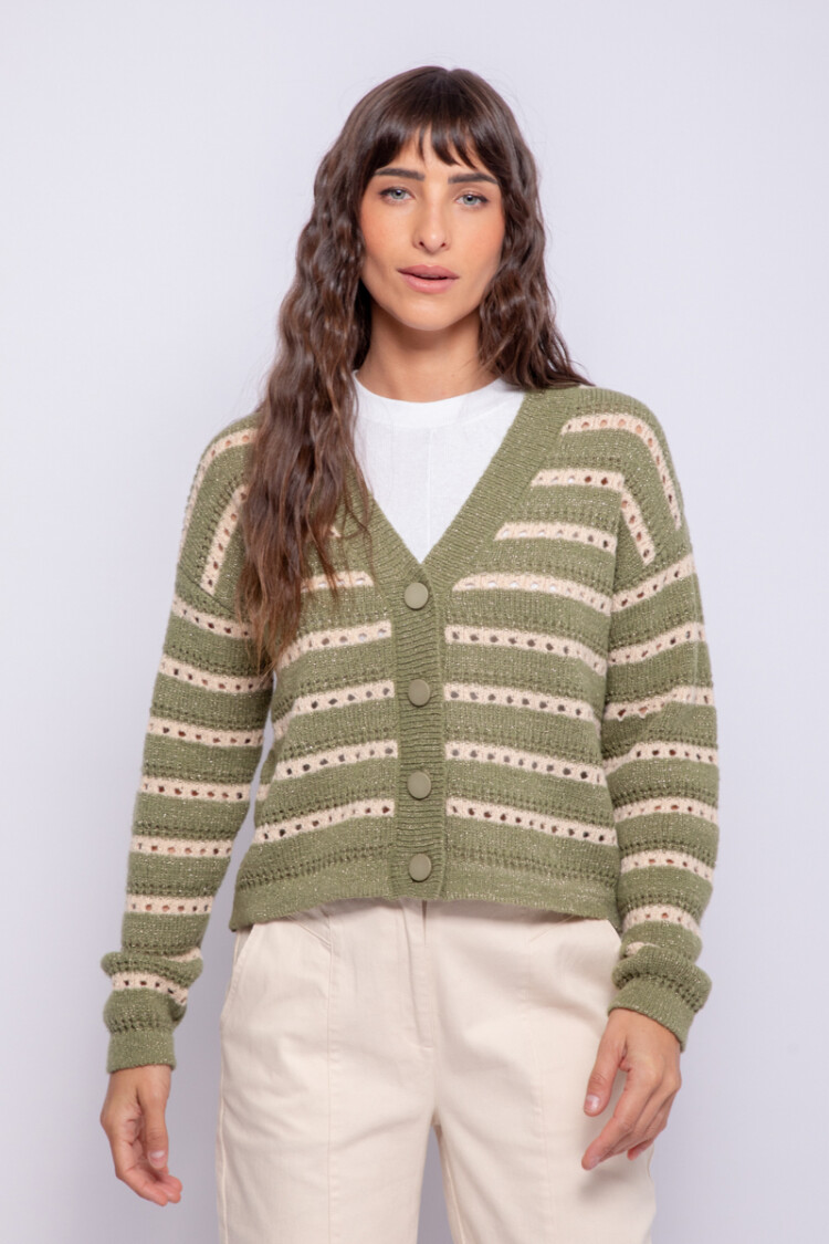 CARDIGAN CAPRI Verde Hierba