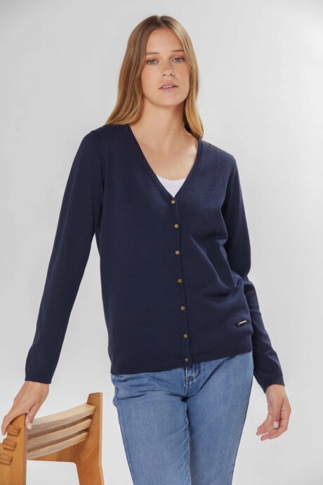 CARDIGAN CLÁSICO - Marino CARDIGAN CLÁSICO - Marino