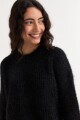 Sweater con lurex NEGRO