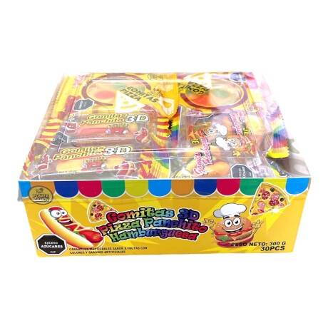 Goma Panchos, Hamburguesas, Pizzas x 30 Goma Panchos, Hamburguesas, Pizzas x 30