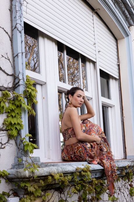 Vestido Gardenia Bordó