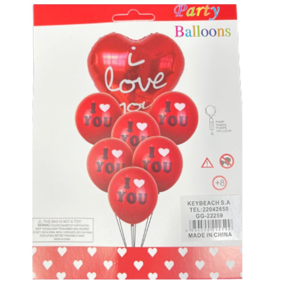 Set de Globos I Love You 