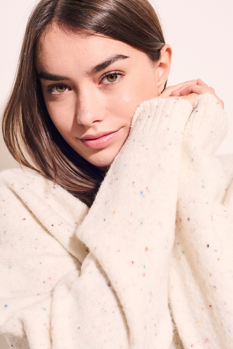 Sweater Bouttonne Nácar
