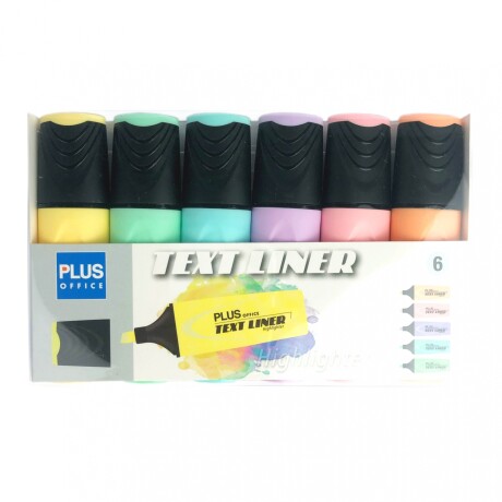 Resaltador Textliner Plus Office x6 Pastel