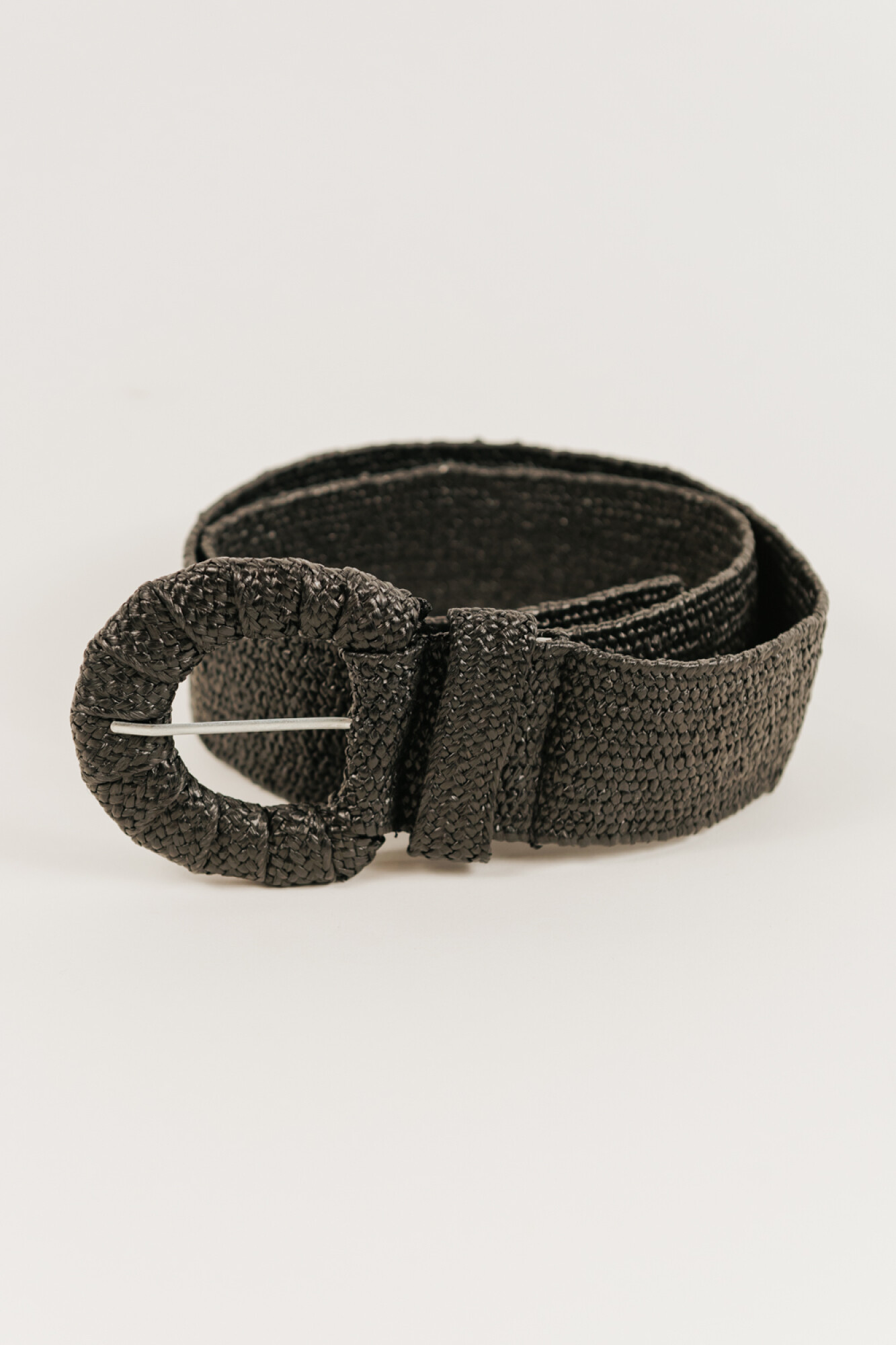 Cinturon Rafia - Negro — Indian Parisien