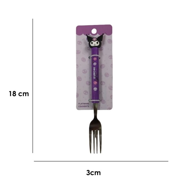 Cubiertos Kuromi tenedor