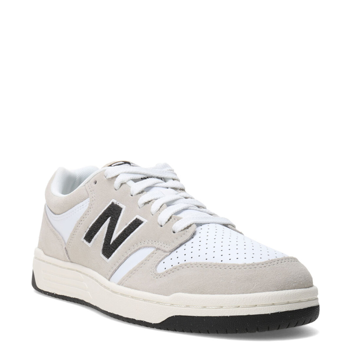 Championes Unisex New Balance 480 Court - Gris - Blanco 