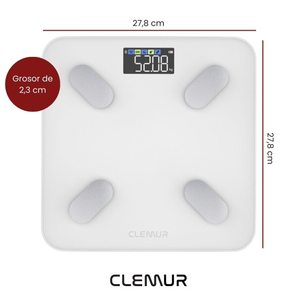 Balanza De Baño Inteligente App Bascula Monitor Medicion Conexion Digital 180 Kg Imback Color Blanco Balanza De Baño Inteligente App Bascula Monitor Medicion Conexion Digital 180 Kg Imback Color Blanco