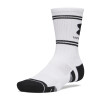Medias UA Perf Tech Nov 3pk Crw Hombre 6015141-100 Blanco