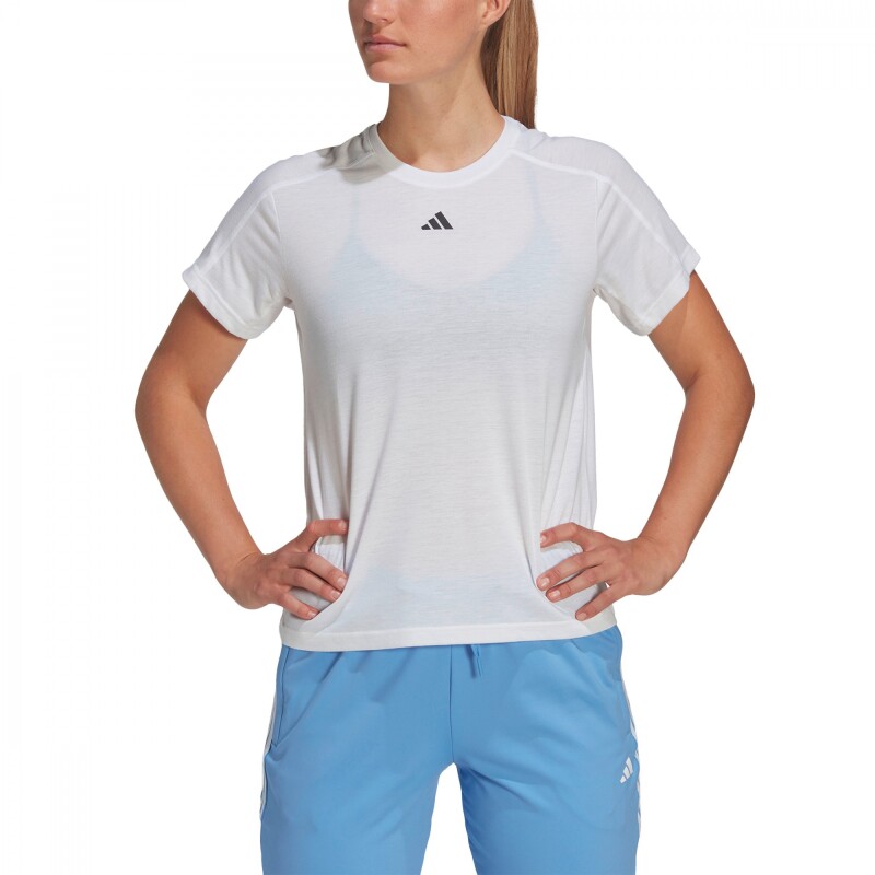 Camiseta Aeroready Essentials Minimal Branding de Mujer Blanco