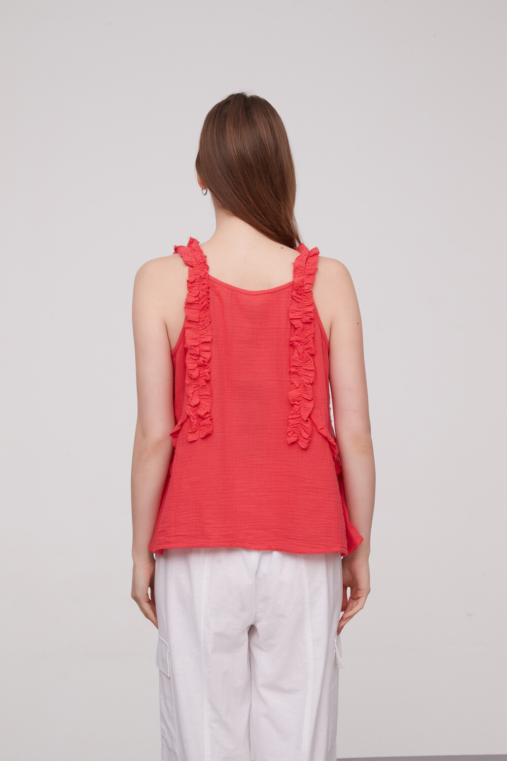 Musculosa Natasha Rojo Coral