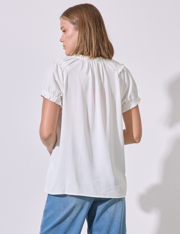 Blusa Frunces CRUDO