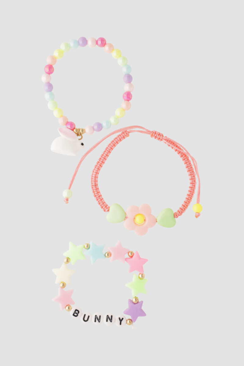 Set de pulseras infantiles bunny Variante unica