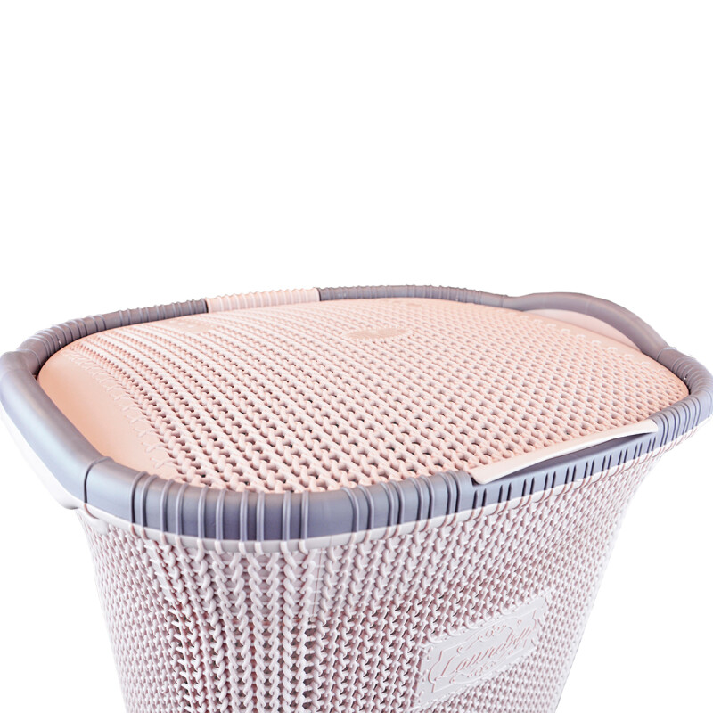 Cesto para ropa 65 lts ROSA CLARO