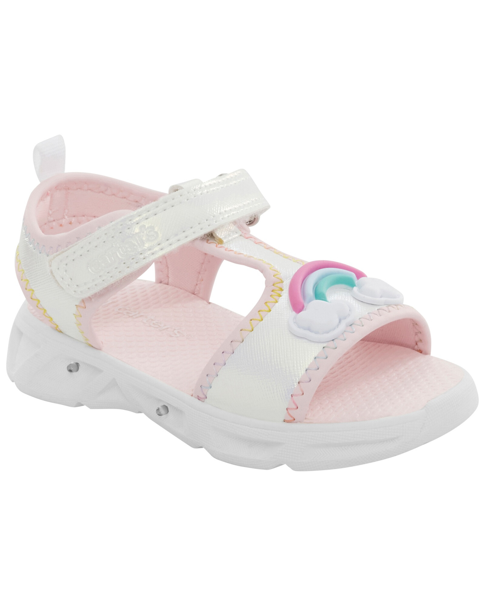Sandalias jani con luces y velcro, diseño arcoíris Sandalias jani con luces y velcro, diseño arcoíris