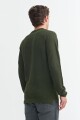 Sweater cuello redondo VERDE OLIVA