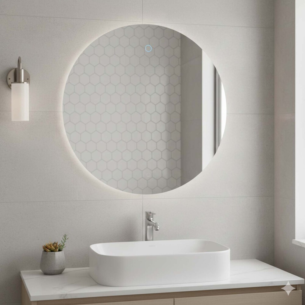 ESPEJO DE BAÑO 70 CM CRISTAL LED