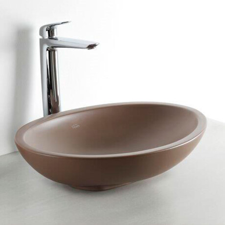 BACHA OVAL 50X35.5X10.3 DE APOYO GAMAS DE MARRON GAMAS DE MARRON