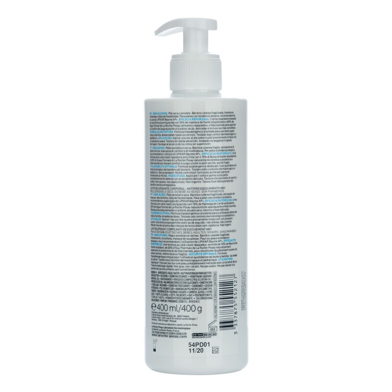 Lipikar Lait Anti Irritaciones La Roche Posay 400 Ml. Lipikar Lait Anti Irritaciones La Roche Posay 400 Ml.