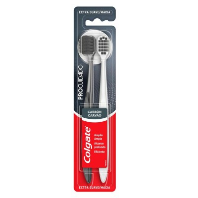 Cepillo De Dientes Colgate Pro Cuidado Carbon 2 Uds. Cepillo De Dientes Colgate Pro Cuidado Carbon 2 Uds.