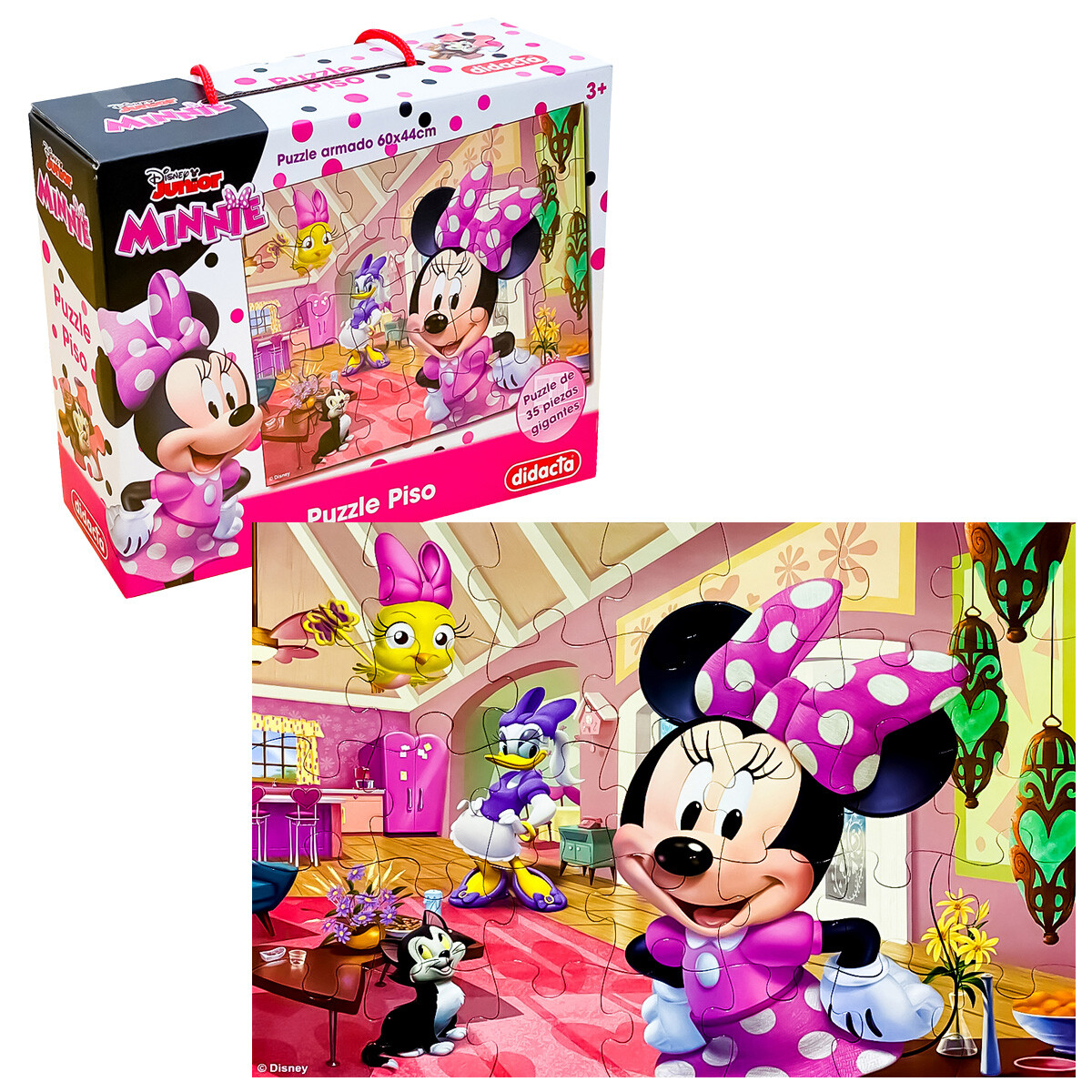 Puzzle Rompecabezas Mickey Minnie Spidey 35 piezas - Minnie 