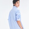 Camisa Strip Celeste