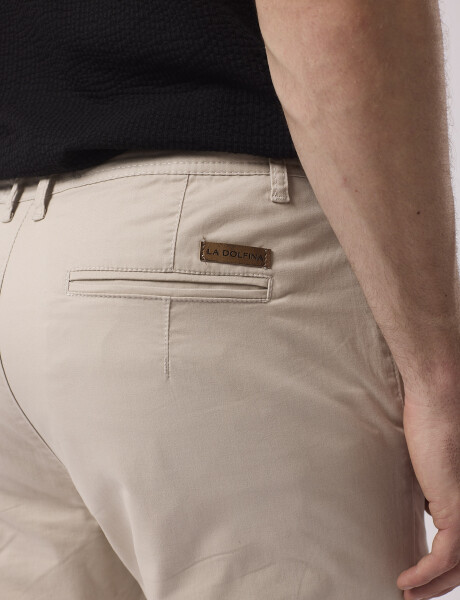 Pantalon chino beige