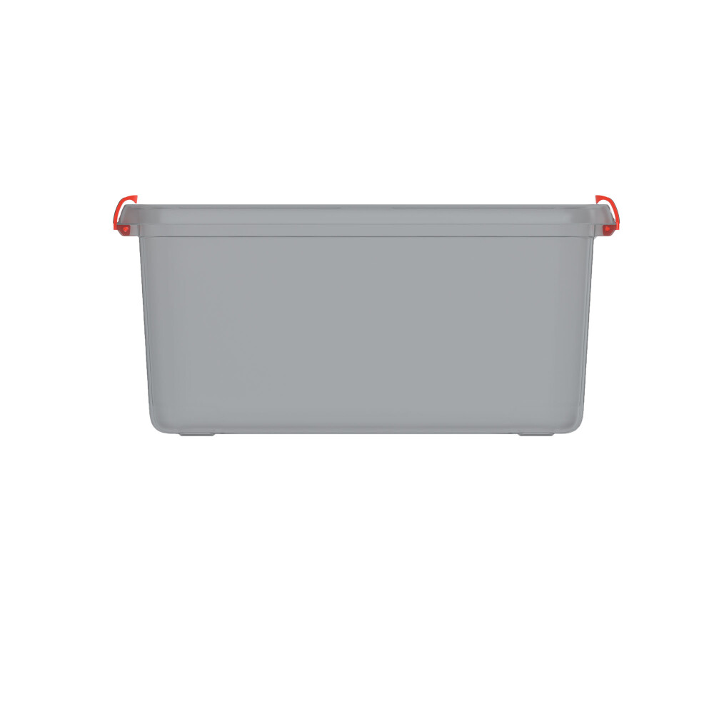 CAJA ORGANIZADORA PLASTICO GRIS LATCH 43 LTS