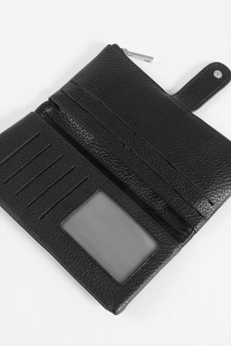 Billetera granulado negro