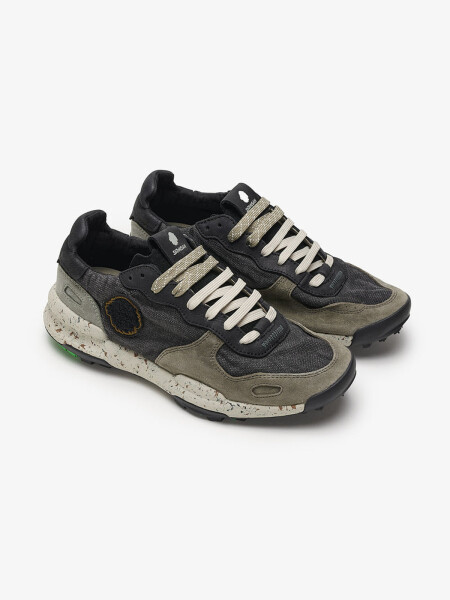 SHOES CHACRONA LINEN FUMO BLACK